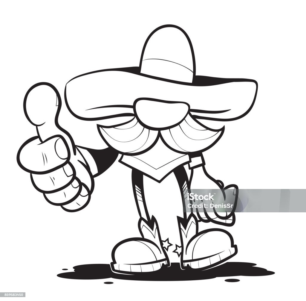 The Spaniard Amigo In A Sombrero And A Big Moustache Says That All Is Well And Shows Thumb Funny Cartoon Character Vector Illustration Stock Illustration - Download Image Now - iStock The Spaniard Amigo In A Sombrero And A Big Moustache Says That All Is Well And Shows Thumb Funny Cartoon Character Vector Illustration Stock Illustration - Download Image Now - iStock