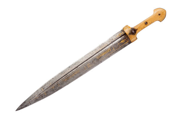 istock Old east dagger isolated on white background. Clipping path. 859583692