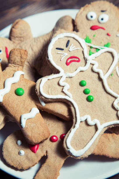 istock Homemade gingerbread man cookies 859583696