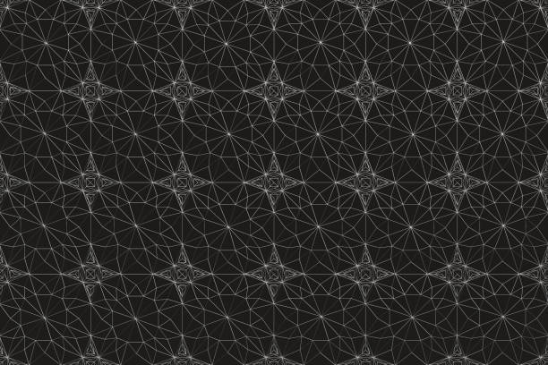 istock Lines of metal wires on black surface 859583906