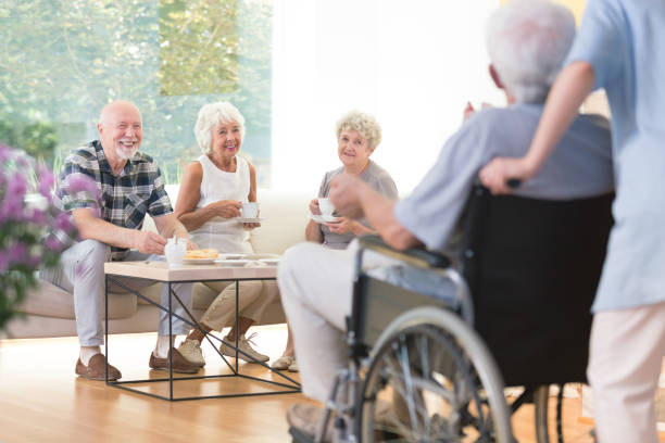istock Seniors visiting their friend 859584158