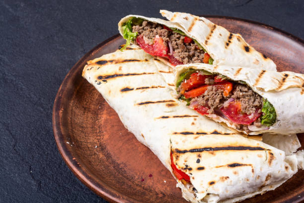 istock Homemade tasty burrito 859588052