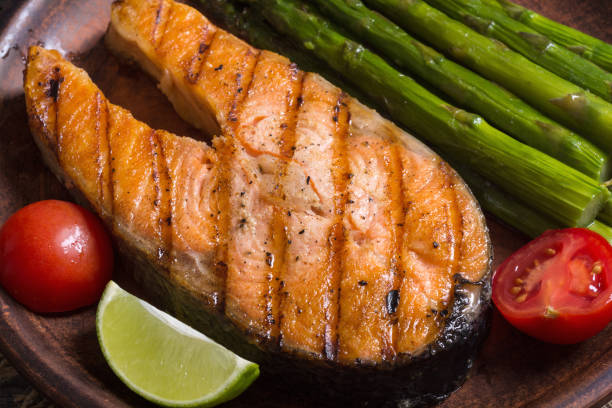 istock Fillet of grilled salmon 859588248