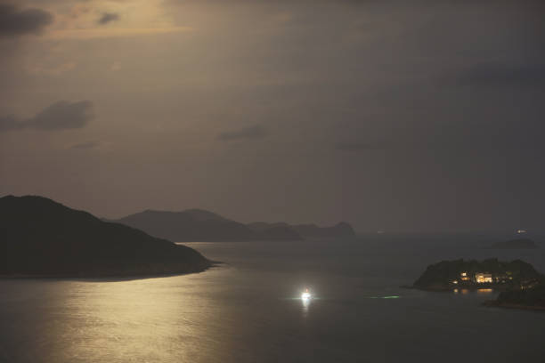 the moon raise of Silverstrand at  Port Shelter