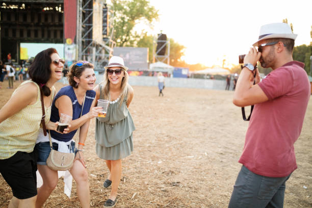 istock Photographing at summer festival 859603760