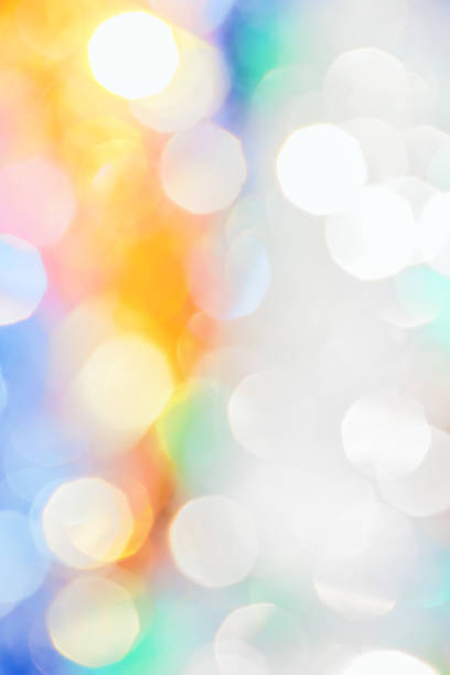 istock Festive background with multicolored Christmas bokeh 859611928