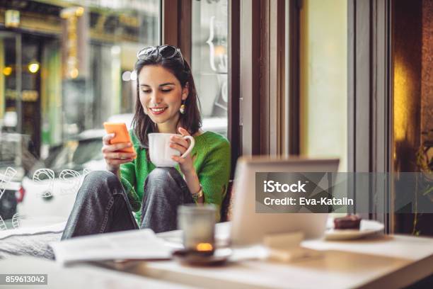 Coffee Break Stock Photo - Download Image Now - Coffee - Drink, Women, Teenage Girls