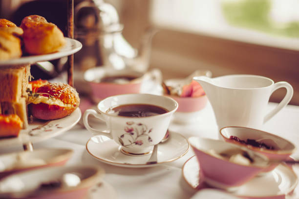 Afternoon tea for two Afternoon tea for two afternoon tea stock pictures, royalty-free photos & images