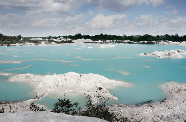 istock Blue lake Kaolin in Belitung Island, Indonesia. 859636510