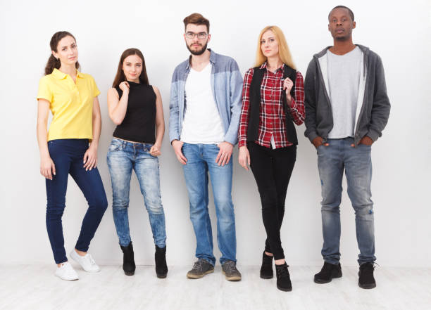 istock Friends meeting on white background 859639540
