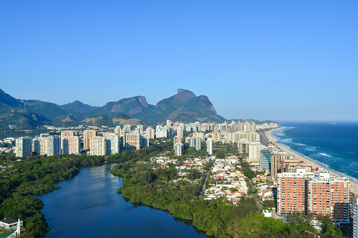 Aerial view of Barra da Tijuca, Rio de Janeiro