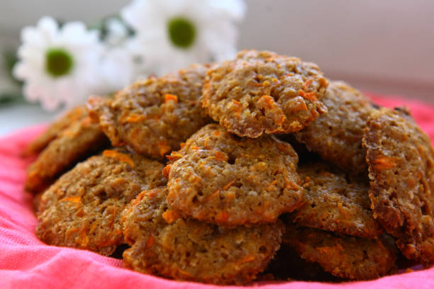 istock round crispy carrot brown cookies 859653698