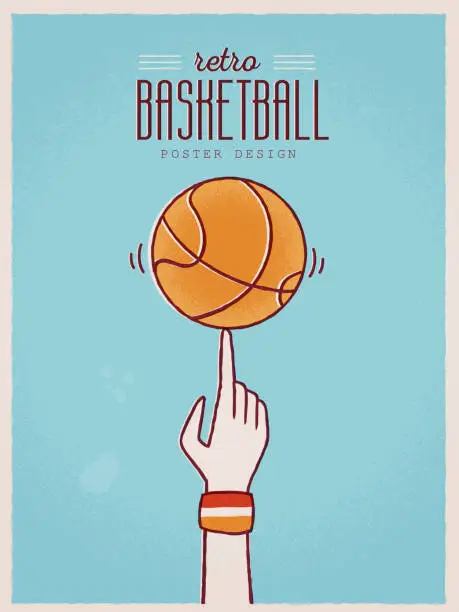 Vector illustration of Basketball Poster