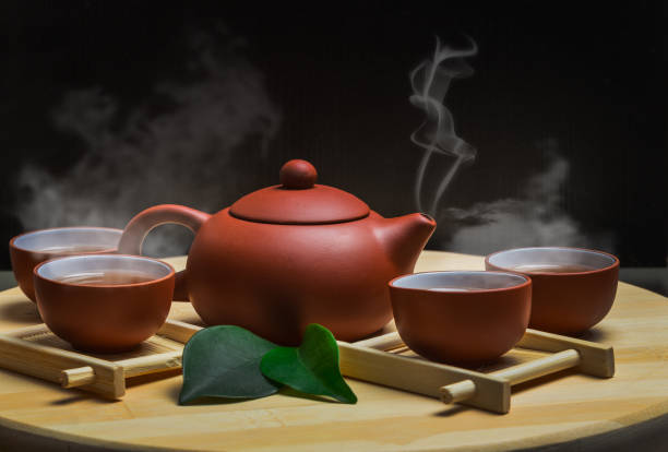 istock asian tea set,vintage style 859659054