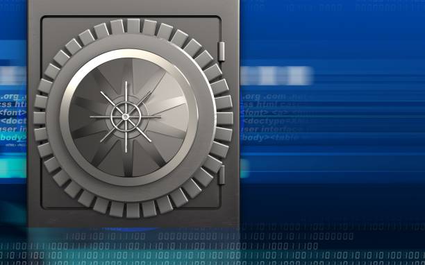 istock 3d metal safe vault door 859659516