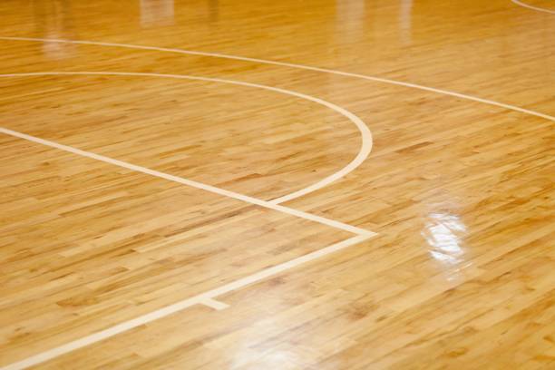 Basketball. Wooden Floor of Basketball Court sports court photos stock pictures, royalty-free photos & images