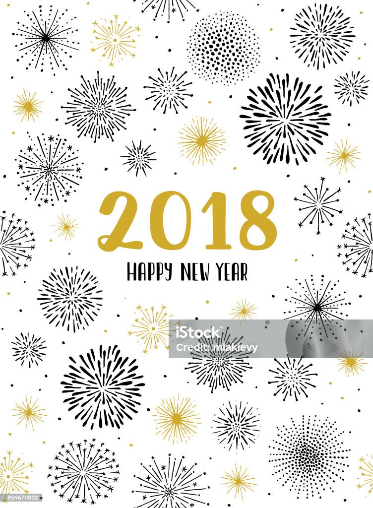 New year fireworks display seamless pattern Easily editable vector illustration on layers. Firework Display stock vector