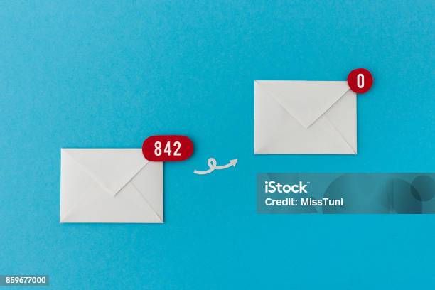 How To Achieve Inbox Zero Stock Photo - Download Image Now - Advice, Business, Business Finance and Industry