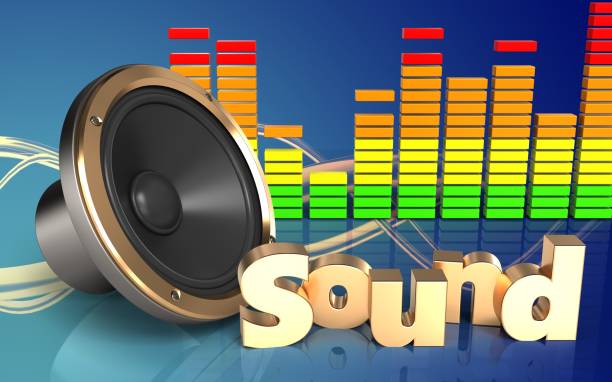 istock 3d 'sound' sign audio spectrum 859687758