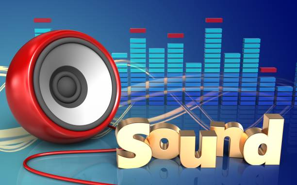 istock 3d 'sound' sign spectrum 859688512