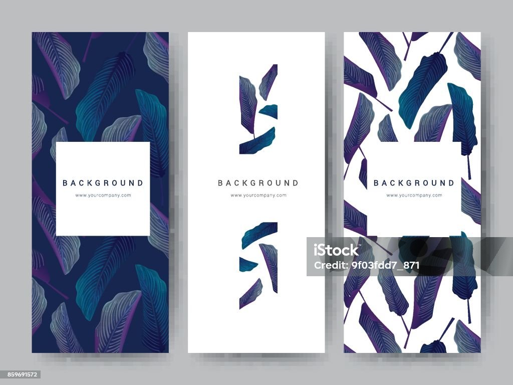 Branding Packageing leaf nature background, logo banner voucher, spring summer tropical, vector illustration Logo stock vector