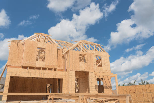 istock Wooden frame house under construction Pearland, Texas, USA 859691800