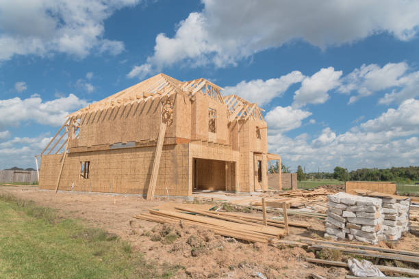 istock Wooden frame house under construction Pearland, Texas, USA 859692152