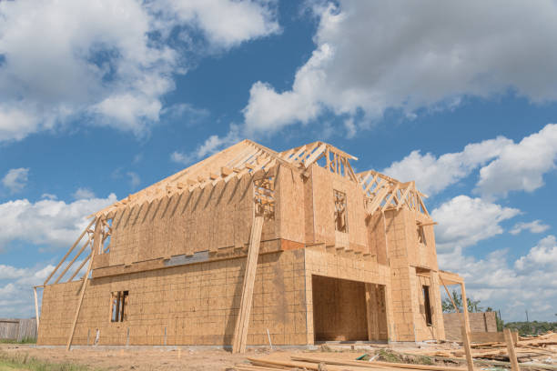 istock Wooden frame house under construction Pearland, Texas, USA 859692462