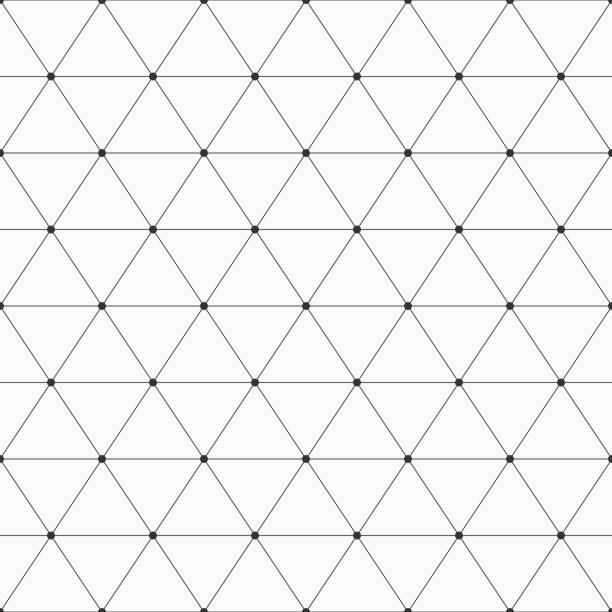 illustrazioni stock, clip art, cartoni animati e icone di tendenza di sfondo geometrico senza cuciture con triangoli. - hexagon honeycomb repetition connection