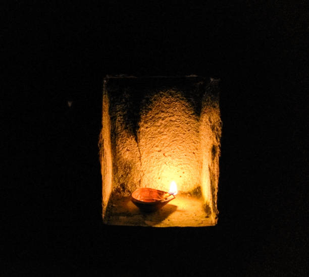 istock Diwali oil lamp 859702588