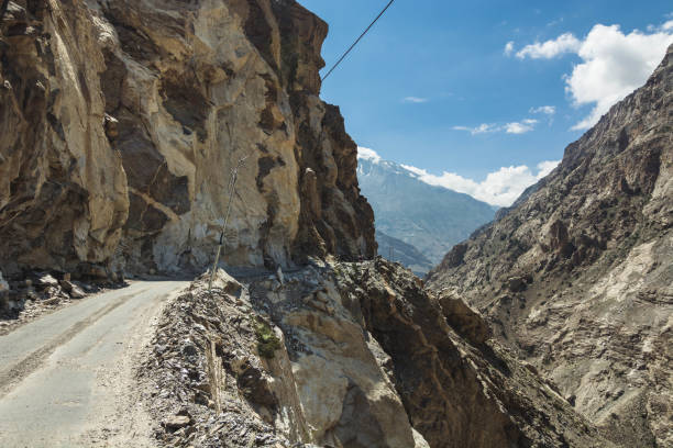 istock Dangerous road on the Spiti Valley, India. 859711376