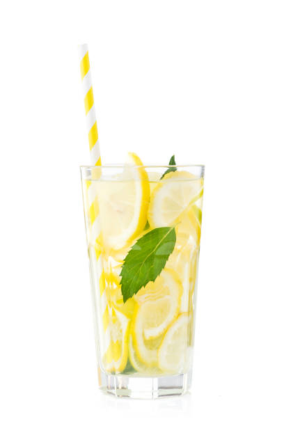 istock fresh lemonade bottle glass  with fruits isolated 859720044