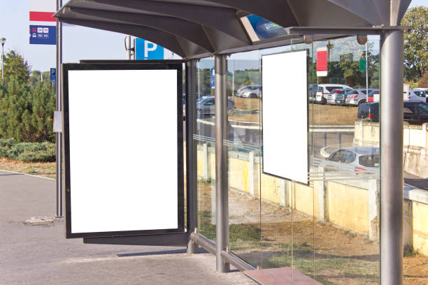 istock Billboard on bus stop in city 859724274