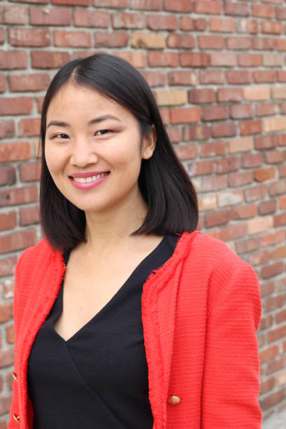 istock Asian elegant woman smiling close up 859735814