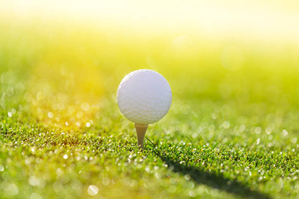 istock Close-up of golf ball 859736624