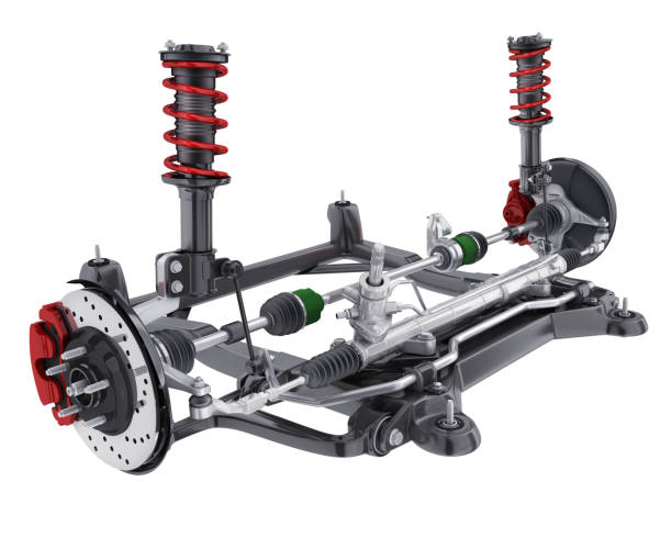 istock Car suspension and brake and steering 859736952