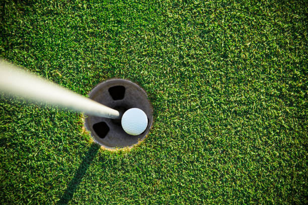 istock Close-up of golf ball 859738802