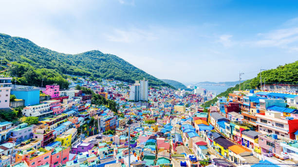 Gamcheon Culture Village,Busan(Pusan), South Korea Gamcheon Culture Village,Busan(Pusan), South Korea south korea stock pictures, royalty-free photos & images