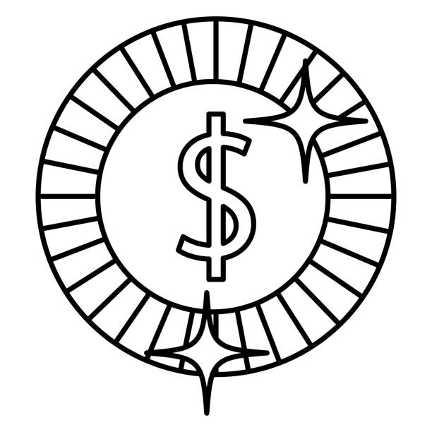 ilustraciones, imágenes clip art, dibujos animados e iconos de stock de icono aislado de dinero moneda - banking religious icon symbol stock exchange