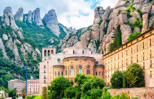 Photo of Santa Maria de Montserrat abbey, Catalonia Spain