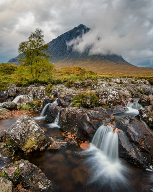 istock Scottish Famous Waterfall Buacheille Etive Mor. 859756222