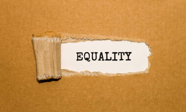 istock The text EQUALITY appearing behind torn brown paper 859761110