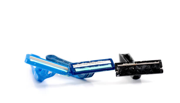 istock used shaving razor on a white background 859763866