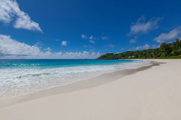 beautiful empty anse intendance at mahe island, seychelles islands, indian ocean, africa.