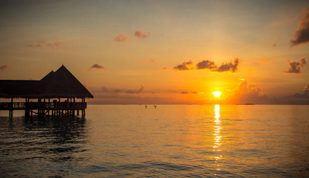 istock Sunset in Paradise, Maldives 859779378