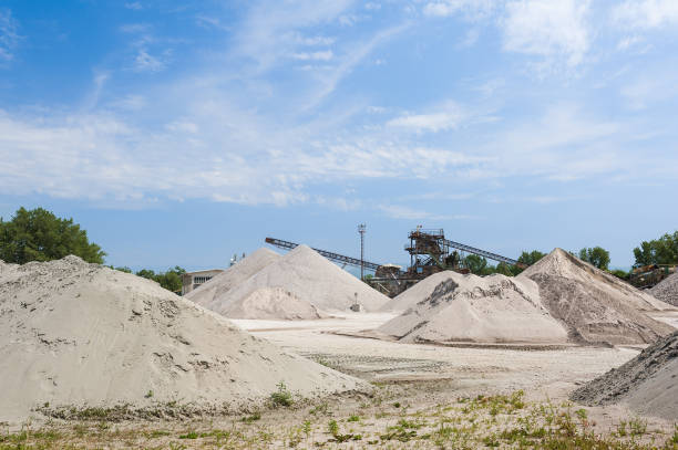 istock Extraction gravel. Gravel quarry. Construction industry 859783586