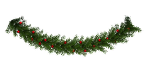 istock Christmas Garland Decoration Isolated 859787350