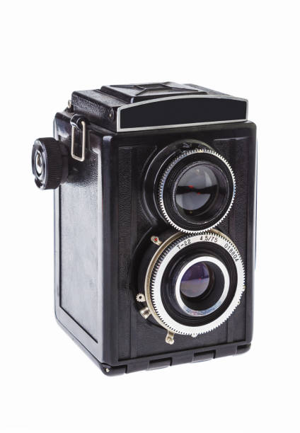 istock vintage twin-lens camera for roll film 859803028