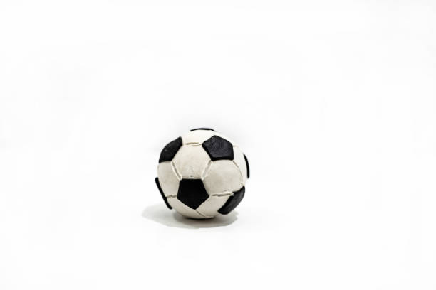 istock Soccer ball made from plasticine. 859806942