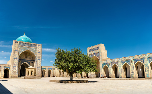 View of Kalyan Mosque in Bukhara, Uzbekistan. Central Asia
